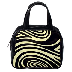 Yellow Zebra Classic Handbag (Two Sides) from ArtsNow.com Back