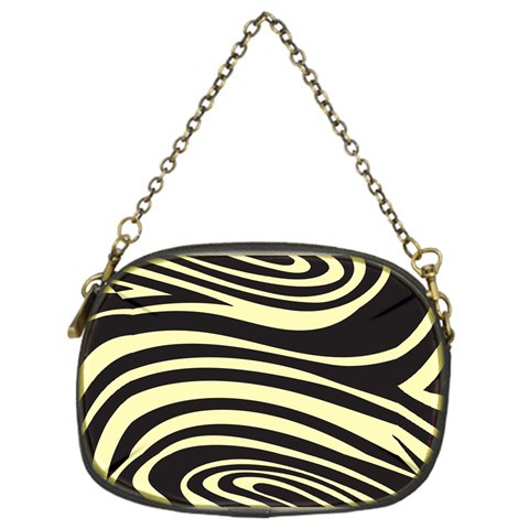 Yellow Zebra Chain Purse (One Side) from ArtsNow.com Front