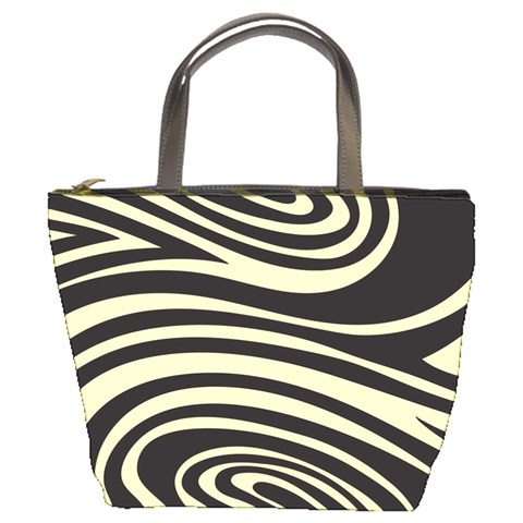 Yellow Zebra Bucket Bag from ArtsNow.com Front