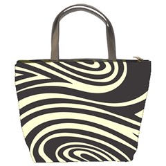 Yellow Zebra Bucket Bag from ArtsNow.com Back