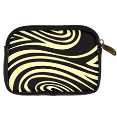 Yellow Zebra Digital Camera Leather Case from ArtsNow.com Back