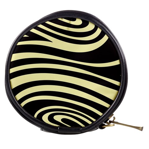 Yellow Zebra Mini Makeup Bag from ArtsNow.com Front