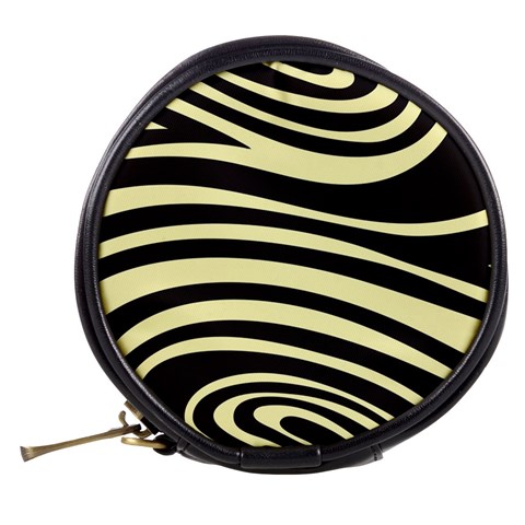 Yellow Zebra Mini Makeup Bag from ArtsNow.com Back