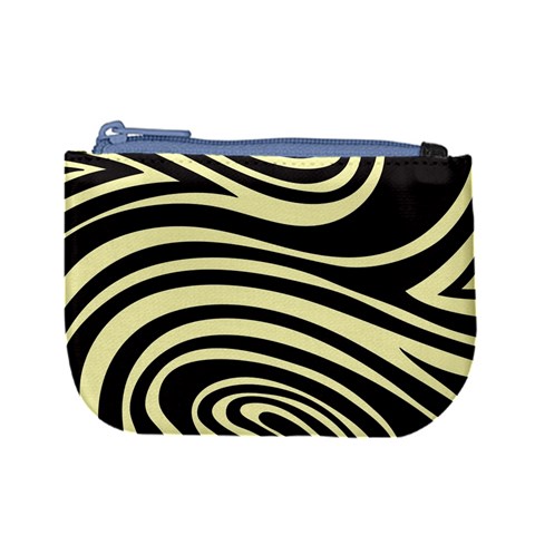 Yellow Zebra Mini Coin Purse from ArtsNow.com Front