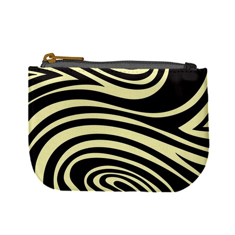 Yellow Zebra Mini Coin Purse from ArtsNow.com Front