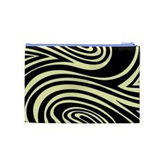 Yellow Zebra Cosmetic Bag (Medium) from ArtsNow.com Back