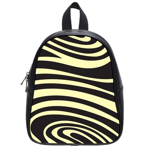 Yellow Zebra School Bag (Small) from ArtsNow.com Front