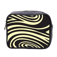 Yellow Zebra Mini Toiletries Bag (Two Sides) from ArtsNow.com Front