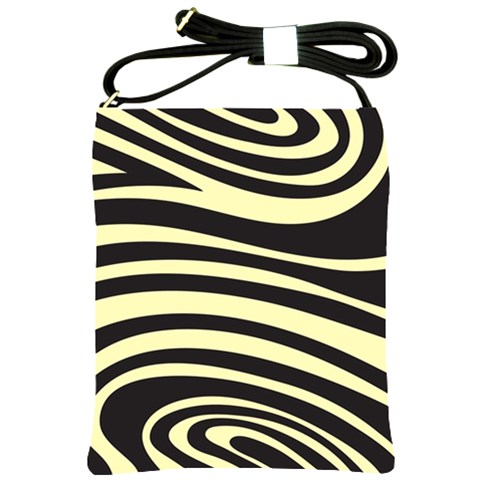 Yellow Zebra Shoulder Sling Bag from ArtsNow.com Front