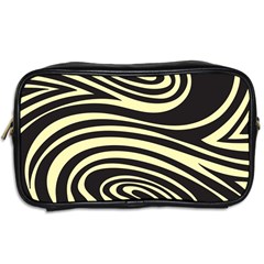 Yellow Zebra Toiletries Bag (Two Sides) from ArtsNow.com Back