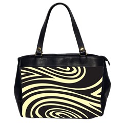 Yellow Zebra Oversize Office Handbag (Two Sides) from ArtsNow.com Front