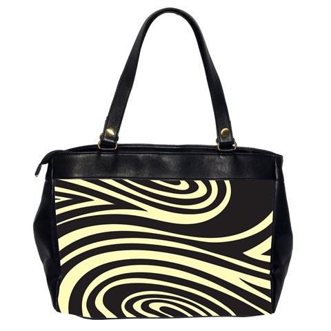 Yellow Zebra Oversize Office Handbag (Two Sides) from ArtsNow.com Back