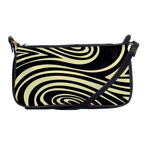 Yellow Zebra Shoulder Clutch Bag from ArtsNow.com Front