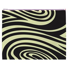 Yellow Zebra Cosmetic Bag (XXXL) from ArtsNow.com Front