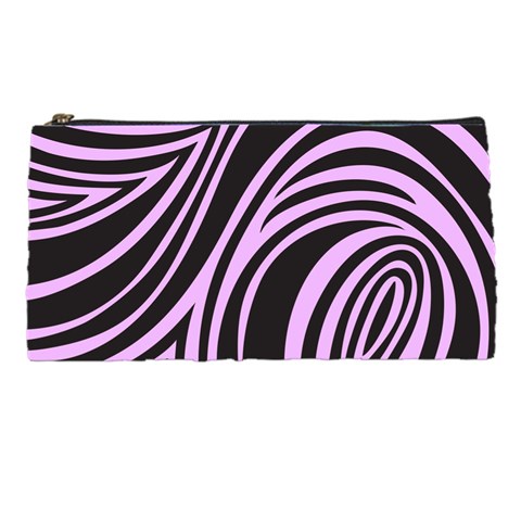 Pink Zebra Pencil Case from ArtsNow.com Front