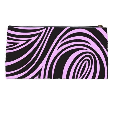 Pink Zebra Pencil Case from ArtsNow.com Back