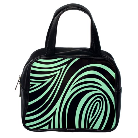 Green Zebra Classic Handbag (One Side) from ArtsNow.com Front