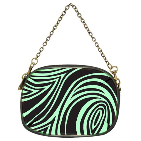 Green Zebra Chain Purse (One Side) from ArtsNow.com Front