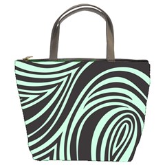 Green Zebra Bucket Bag from ArtsNow.com Front