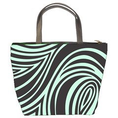 Green Zebra Bucket Bag from ArtsNow.com Back