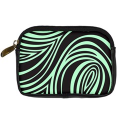 Green Zebra Digital Camera Leather Case from ArtsNow.com Front