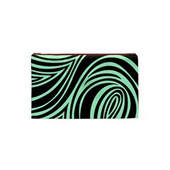 Green Zebra Cosmetic Bag (Small) from ArtsNow.com Front