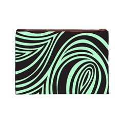 Green Zebra Cosmetic Bag (Large) from ArtsNow.com Back