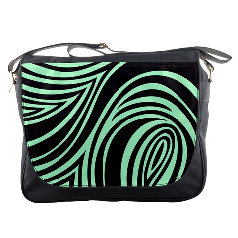 Green Zebra Messenger Bag from ArtsNow.com Front