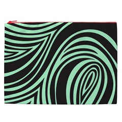 Green Zebra Cosmetic Bag (XXL) from ArtsNow.com Front