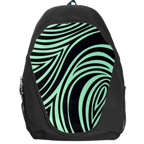 Green Zebra Backpack Bag from ArtsNow.com Front