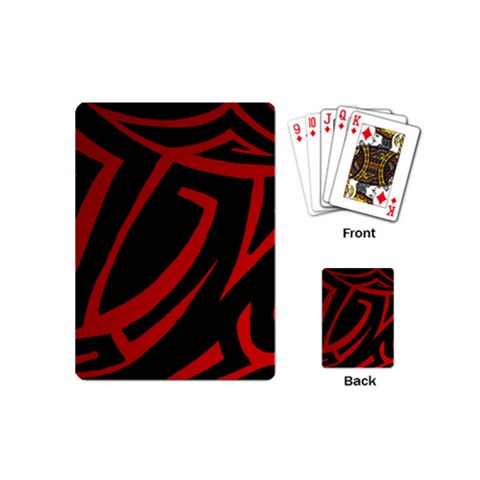 13 Red Tattoo Playing Cards (Mini) from ArtsNow.com Back