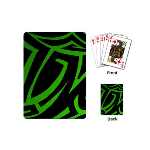 13 Green Tattoo Playing Cards (Mini) from ArtsNow.com Back