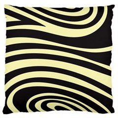 Yellow Zebra Large Cushion Case (Two Sides) from ArtsNow.com Front