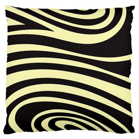 Yellow Zebra Large Cushion Case (Two Sides) from ArtsNow.com Back