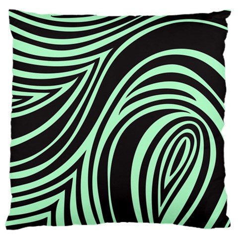 Green Zebra Large Cushion Case (One Side) from ArtsNow.com Front