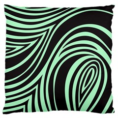 Green Zebra Large Cushion Case (Two Sides) from ArtsNow.com Front