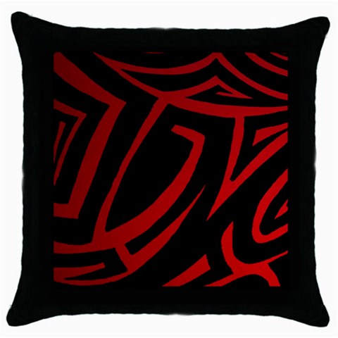 13 Red Tattoo Throw Pillow Case (Black) from ArtsNow.com Front