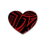 13 Red Tattoo Heart Coaster (4 pack)