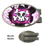 Cartoon Skull Money Clip (Oval)