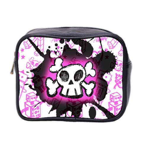 Cartoon Skull Mini Toiletries Bag (Two Sides) from ArtsNow.com Front