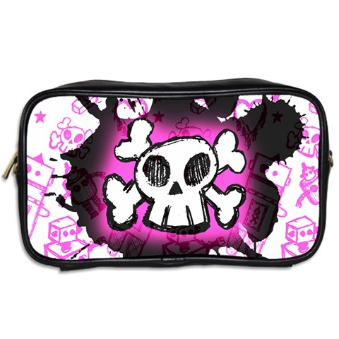 Cartoon Skull Toiletries Bag (Two Sides) from ArtsNow.com Back