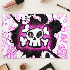 Cartoon Skull Cosmetic Bag (XXL) from ArtsNow.com Front