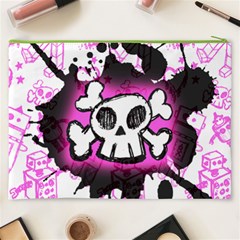 Cartoon Skull Cosmetic Bag (XXXL) from ArtsNow.com Back