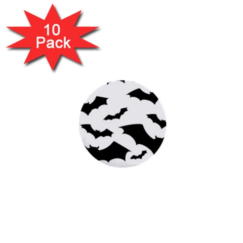 Deathrock Bats 1  Mini Button (10 pack)  from ArtsNow.com Front