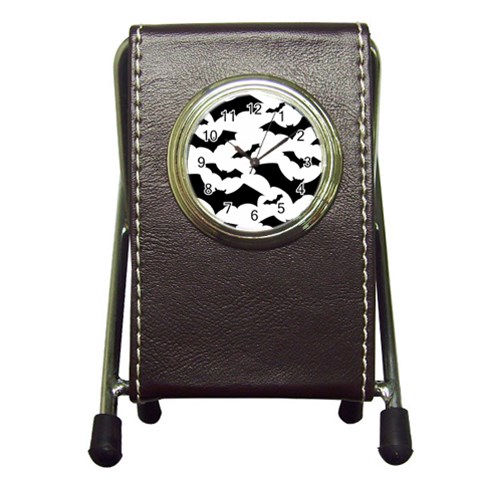 Deathrock Bats Pen Holder Desk Clock from ArtsNow.com Front