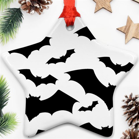 Deathrock Bats Star Ornament (Two Sides) from ArtsNow.com Front