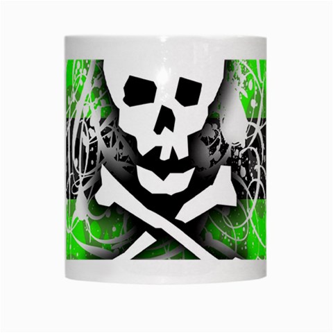 Deathrock Skull White Mug from ArtsNow.com Center