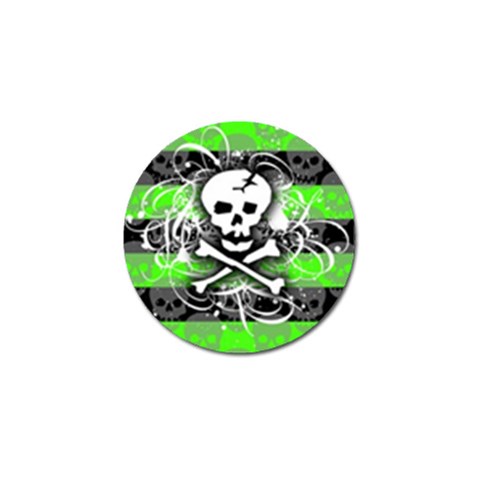 Deathrock Skull Golf Ball Marker from ArtsNow.com Front