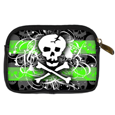 Deathrock Skull Digital Camera Leather Case from ArtsNow.com Back