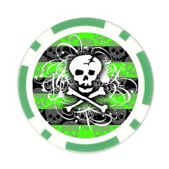 Deathrock Skull Poker Chip Card Guard (10 pack) from ArtsNow.com Front